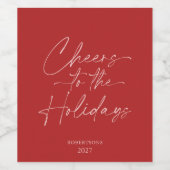 Feierliche Personalisierte Weinflasche Weinetikett (Einzelnes Label)