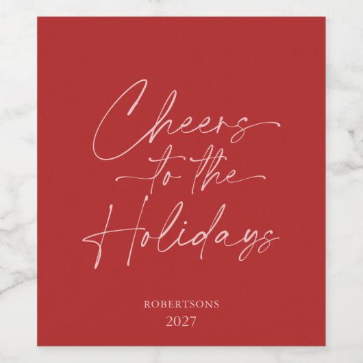 Feierliche Personalisierte Weinflasche Weinetikett (Einzelnes Label)