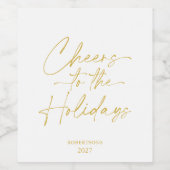 Feierliche Personalisierte Weinflasche Weinetikett (Einzelnes Label)