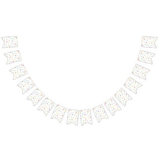Feierliche Polka Dot Geburtstagsparty Wimpelkette (Alle)