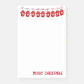 Feierliche Post-it-Notes-Mittens Post-it Klebezettel (Vorderseite)