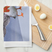 Feierliche Puffins Küchentücher (Viertel Falte)