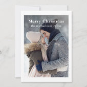 Feierliche Punkte Frohe Weihnachten Foto Urlaub (Vorderseite)