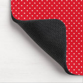 Feierliche Red Holidays Muster Mousepad (Ecke)
