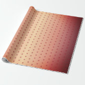 Feierliche Red Metallic Snowflake Muster Weihnacht Geschenkpapier (Ungerollt)