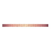 Feierliche Red Metallic Snowflake Muster Weihnacht Satinband (Vorderseite)