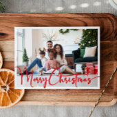 Feierliche Red Script frohe Weihnachten Jahr in Üb