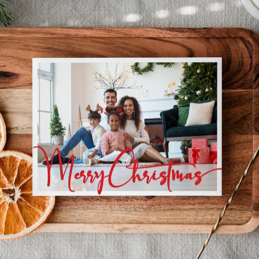 Feierliche Red Script frohe Weihnachten Jahr in Üb