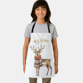 Feierliche Rentiere in einem Pullover Frohe Weihna Schürze (Insitu)