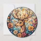 Feierliche Rentiere, individuell einstellbar Feiertagskarte (Vorderseite)