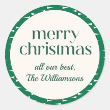 Feierliche Retro Bright Green Wavy Lines Weihnacht