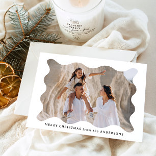 Feierliche Retro Foto Rahmen Frohe Weihnachten