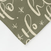 Feierliche Retro Santa Claus Fleecedecke (Ecke)