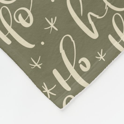 Feierliche Retro Santa Claus Fleecedecke (Ecke)