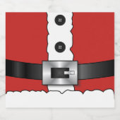 Feierliche Retro Weihnachten Roter Anzug Bierflaschenetikett (Einzelnes Label)