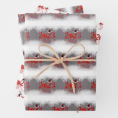 Feierliche Rote Frohe Weihnachten 2023 Geschenkpapier Set (Beispiel)