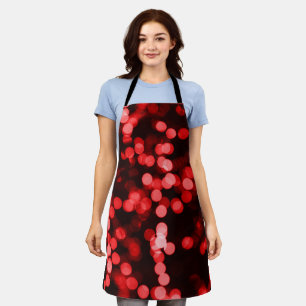 Feierliche Rote Lichter Weihnachten Schürze