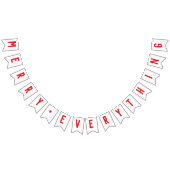 Feierliche rote Punkte und Typografie Merken alles Wimpelkette (Alle)