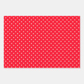 Feierliche Rote Schneeflocken Holly and Berries Geschenkpapier Set (Vorderseite 3)