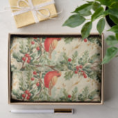 Feierliche Rote Vögel Seidenpapier (Geschenk)