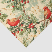 Feierliche Rote Vögel Seidenpapier (Ausschnitt)