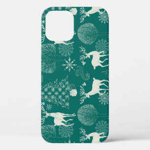 Feierliche rote Weihnachten, Winterwald. Case-Mate iPhone Hülle