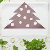 Feierliche Rote Weihnachtsbaum Holiday Küche Handt Geschirrtuch (Gefaltet)