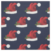 Feierliche Rote Weihnachtsmannmütze mit Heiligenbl Stoff (Muster)