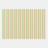 Feierliche, rote, weiße, grüne Weihnachtsmuster Geschenkpapier Set (Vorderseite)