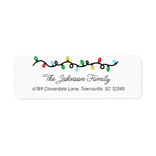 Feierliche Rücksendeadresse (Vorne)