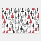 Feierliche Rustikale skandinavische Weihnachten Geschenkpapier Set (Vorderseite 3)