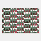 Feierliche Rustikale skandinavische Weihnachten Geschenkpapier Set (Vorderseite)