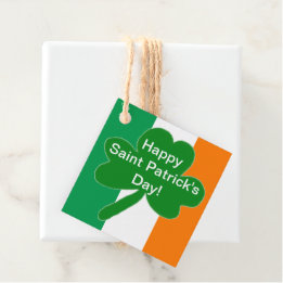 Feierliche Saint Patrick's Day Green White Orange Geschenkanhänger