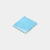 Feierliche Schneeflocken Post-it Klebezettel (angewinkelt)