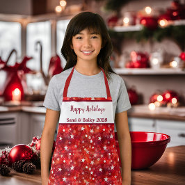 Feierliche Schürze Rot und Weiß