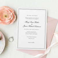 Feierliche Schwarz-Weiß-Hochzeit