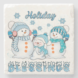 Feierliche Segnungen von den Frosten Steinuntersetzer