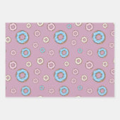 Feierliche Set Tasse Kaffee Süßes Donuts Geschenkpapier Set (Vorderseite 3)