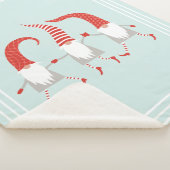 Feierliche skandinavische Weihnachtsgnomes Mint Gr Sherpadecke (3/4)