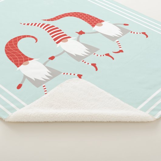 Feierliche skandinavische Weihnachtsgnomes Mint Gr Sherpadecke (3/4)