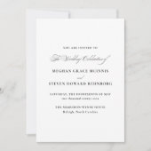 Feierliche SkriptWedding Einladung (Vorderseite)