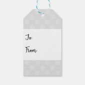 Feierliche Snowflake - Friedens- und Joystick Geschenkanhänger (Rückseite)