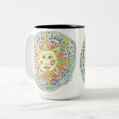 Feierliche Sommersonne Zweifarbige Tasse (Vorderseite Links)