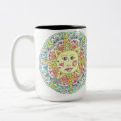 Feierliche Sommersonne Zweifarbige Tasse (Links)