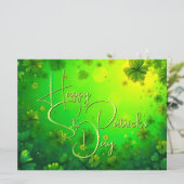 Feierliche St. Patrick's Day Gruß (Stehend Vorderseite)