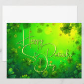 Feierliche St. Patrick's Day Gruß (Vorne/Hinten)
