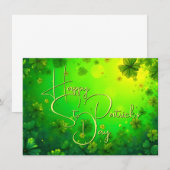 Feierliche St. Patrick's Day Gruß (Vorne/Hinten)