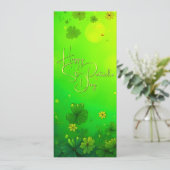Feierliche St. Patrick's Day Gruß (Stehend Vorderseite)