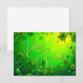 Feierliche St. Patrick's Day Gruß (Vorne/Hinten)