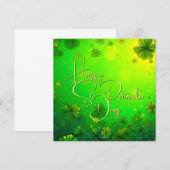 Feierliche St. Patrick's Day Gruß (Vorne/Hinten)